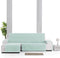 Hoes voor chaise longue met korte armleuning links Eysa LEVANTE Munt 100 x 110 x 240 cm