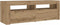 vidaXL - Nachtkastjes - 2 - st - met - LED's - 60x35x40 - cm - artisanaal - eikenkleur