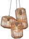 GOOD&MOJO Hanglamp Tanami - Rotan Zwart - 3L - Modern - Hanglampen Eetkamer, Slaapkamer, Woonkamer