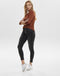 JDYSAGA 34 ZIP TOP JRS NOOS - Top met driekwart mouwen - Rits achterzijde - Normale pasvorm