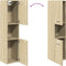 vidaXL - Badkamerkast - 30x30x130 cm - 3 vakken - Sonoma eiken
