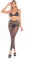 Pink Lipstick Lingerie Lingerie set TALL ORDER 3PC SET, ONE SIZE Zwart