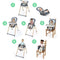 INGENUITY 7-in-1 kinderstoel van geboorte tot 5 jaar, juiste positionering - Chambray - Babywipst...