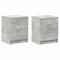 vidaXL - Nachtkastjes - 2 - st - met - 2 - lades - 40x36x50 - cm - betongrijs