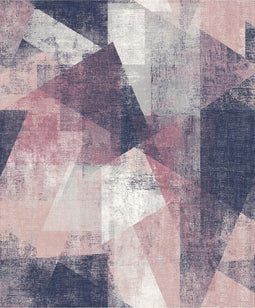 DUTCH WALLCOVERINGS Behang perspectieven roze en paars