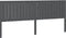 vidaXL - Hoofdbord - 205,5x4x100 - cm - massief - grenenhout - grijs