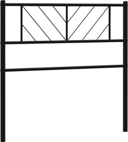 vidaXL - Hoofdbord - 107 - cm - metaal - zwart