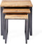 Riviera Maison Bijzettafel - Shelter Island End Table - Set Van 3 Stuks - Zwart