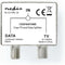 Nedis Satelliet- en Antenne-Adapter - F-Female / IEC (Coax) Male - IEC (Coax) Female - Vernikkeld - 75 Ohm - Recht - Metaal - Metaal / Zilver - 1 Stuks - Envelop