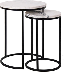 Richmond Interiors Bijzettafel Lexington set van 2 (White)