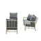 Garden impressions - Lombok loungeset 4-dlg alu bamboo/ mystic grey