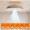 WERYOU® illuminAIR - Plafondventilator - RGB Ledlamp - Afstandsbediening - Hout Design - Wit
