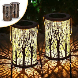 Goliving Solar Tafellamp Oasis - Buitenlamp - Automatische aan/uit functie - Zwart (2 stuks)