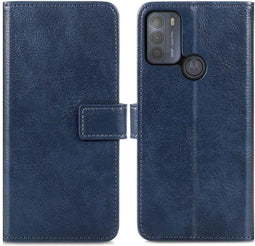 iMoshion Hoesje Geschikt voor Motorola Moto G50 Hoesje Met Pasjeshouder - iMoshion Luxe Bookcase - Donkerblauw