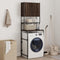 vidaXL - Wasmachinekast - 68x48,5x194 - cm - bruin - eikenkleur