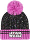 Star Wars - Pompon Zwart & Roze Wintermuts