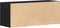 vidaXL - TV-kast - Zwart - Eiken - 100x35x40 - cm - Bewerkt - Hout