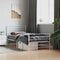 vidaXL - Bedframe - met - hoofd- - en - voeteneinde - metaal - wit - 100x200 - cm