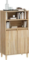 vidaXL - Hoge - kast - 60x36x110 - cm - bewerkt - hout - sonoma - eikenkleurig