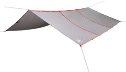 vidaXL - Kampeerluifel - waterdicht - 420x440 - cm - grijs - en - oranje