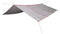 vidaXL - Kampeerluifel - waterdicht - 420x440 - cm - grijs - en - oranje