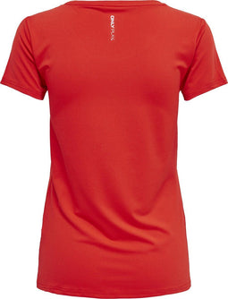 Only Play Clarissa Training - Sportshirt Aansluitend - Rood (L)