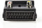 Nedis SCART-Adapter - SCART Male - S-Video Female / SCART Female / 3x RCA Female - Vernikkeld - Schakelbaar - ABS - Zwart - 1 Stuks - Doos