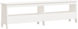 vidaXL - Halbankje - 160x28x45 - cm - massief - grenenhout - wit