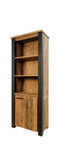 HSM Collection Boekenkast Atlanta - rustiek oud teak/metaal
