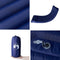 vidaXL - Kampeermatras - met - kussen - zelfopblazend - 1-persoons - marineblauw