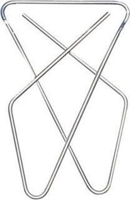 LPC - Vlinderclip - Vernikkeld 57 x 50mm - Zilver (50 stuks)