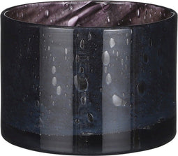 Mica Decorations Estelle Vaas - 22x22x16 cm - Glas - Donkerblauw