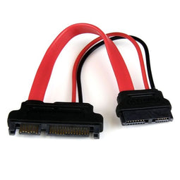 Startech.com SLSATAADAP6 - SATA naar SATA Adapter met Voeding - 15 cm Rood