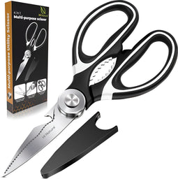 HI NATURE™ Keukenschaar - Professionele Vaatwasserbestendige Vleesschaar - RVS Zwart