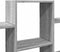 vidaXL - Wandschap - 159x18x66 - cm - bewerkt - hout - grijs - sonoma - eikenkleurig