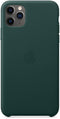 Apple iPhone 11 Pro Max - Leather Backcover - Echt leder - Groen