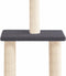 vidaXL - Kattenmeubel - met - sisal - krabpalen - 85,5 - cm - donkergrijs