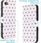 iMoshion Hoesje Geschikt voor iPhone 7 / 8 / SE (2020) / SE (2022) Hoesje Met Pasjeshouder - iMoshion Design Softcase Bookcase - Wit / Zwart / Hearts Allover White