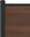 vidaXL - Hoofdbord - 180 - cm - bewerkt - hout - en - staal - bruin - eikenkleurig