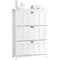 SoBuy FSR162-W - Schoenenkast - 3 Kleppen - Vintage Wit