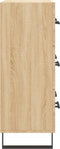 vidaXL - Dressoir - 69,5x34x90 - cm - bewerkt - hout - sonoma - eikenkleurig