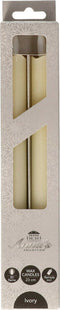 Anna's Collection LED dinerkaarsen - 23 cm - afstandsbediening - ivoor (2 stuks)