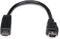 StarTech UUSBMUSBMF6 - USB kabel - 0.15 m - Zwart