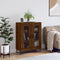 vidaXL - Dressoir - 69,5x34x90 - cm - bewerkt - hout - bruin - eikenkleur