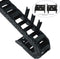 Mini sleepketting binnenafmetingen 10 x 20 mm serielengte 1000 mm versterkte nylon band eindconnecto