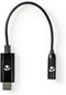 Nedis CCBW65950BK015 - Audio-adapterkabel - 3.5mm naar USB-C - Zwart