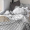 Happy Friday Duvet cover set 2 pieces Vichy grey 180x220 cm (Single) Grey