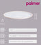Palmer Bord Light Blue Sea 28.5 cm Blauw Wit Stoneware 2 stuks