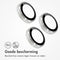 imoshion 2 Pack Camera lens protector| - Screenprotector Geschikt voor - |iPhone 14 Pro, iPhone 14 Pro Max| - |Zilver|