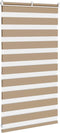 vidaXL - Zebra - Blind - 75x100 - cm - stofbreedte - 70,9 - cm - polyester - zandbruin